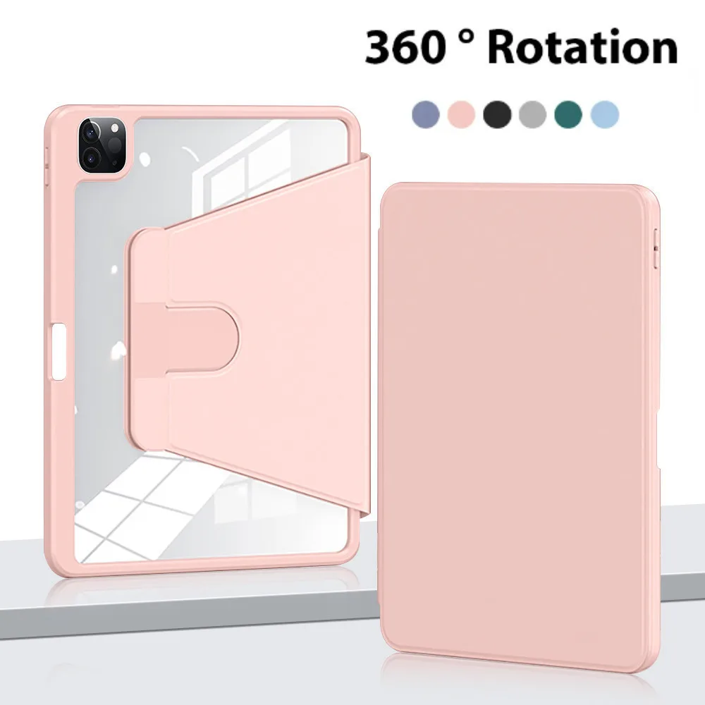 

Rotating Clear Acrylic Hard Case For Xiaomi Pad 6S Pro 12.4 Poco Pad12.1 5 6 Pro 11inch RedmiPad Pro12.1 SE 11inch Pad10.61