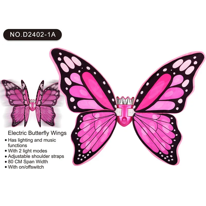 เด็กไฟฟ้าปีกผีเสื้อของเล่นดอกไม้ Fairy Elf Wing กลับตกแต่งพรรคแต่งตัวคอสเพลย์ของเล่นของขวัญวันเกิด