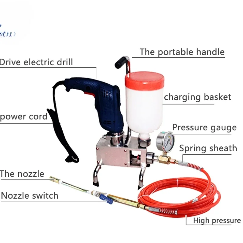 Portable 220V mechanical grouting pump