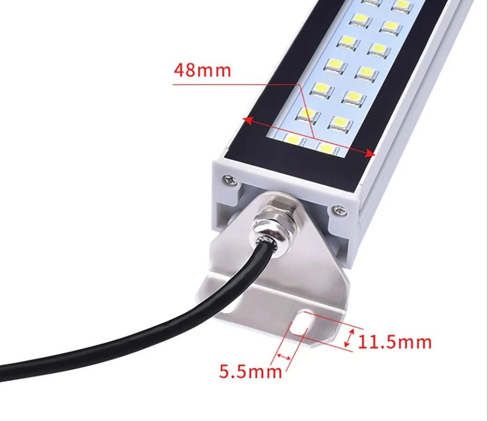 LED Industrial Lamp IP67 Waterproof Oil-proof Dust-proof Workshop CNC Industrial Lamps AC100-230V Leds Machine Work Tool Lights