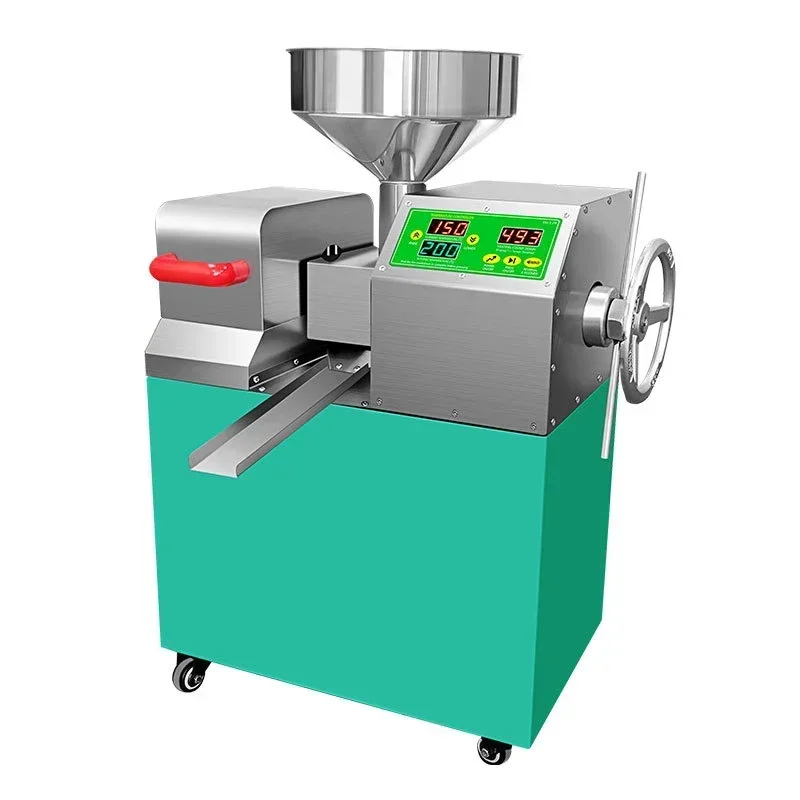 

P10 Intelligent Small Commercial Oil Press 220V/110V Automatic Stainless Steel Oil Press 1200W Power 9-15KG Per Hour