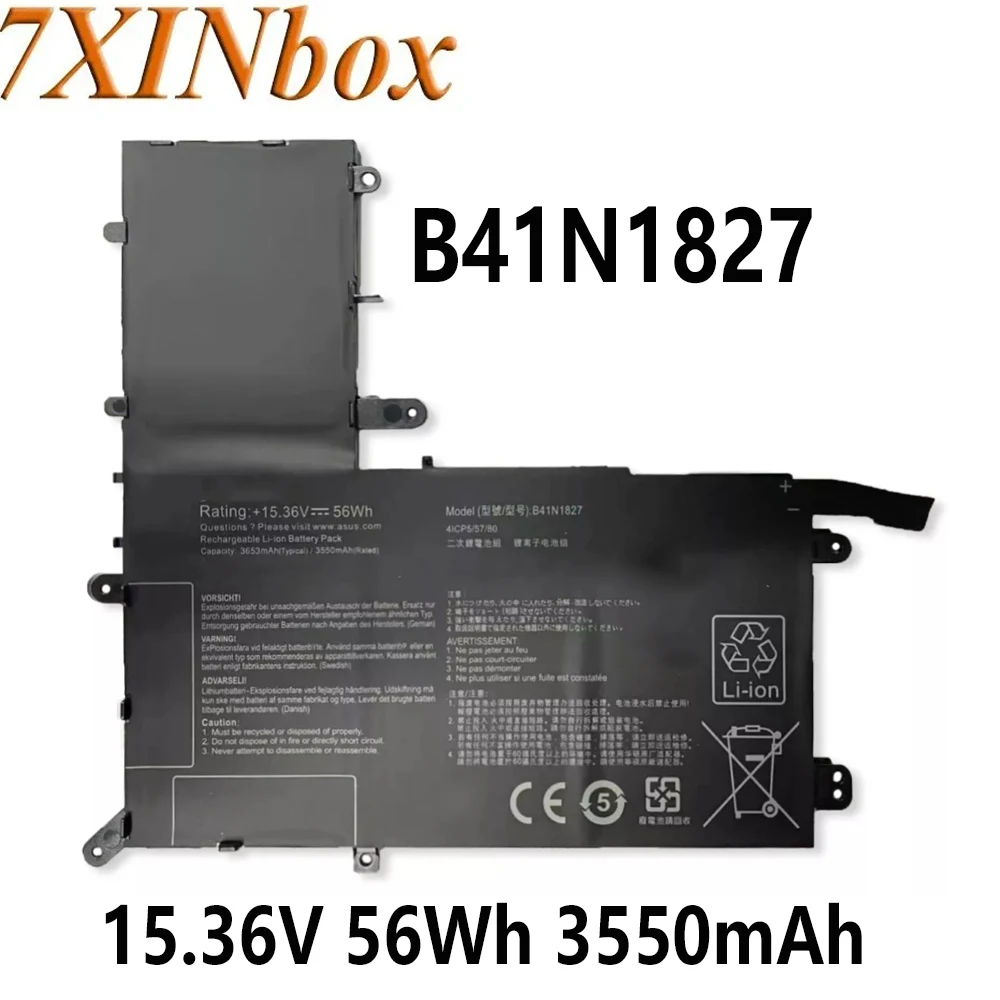 

7XINbox B41N1827 laptop battery 15.36V 56Wh 3550mAh for ASUS ZenBook Flip 15 UX562IQ UX562FA UX562FD