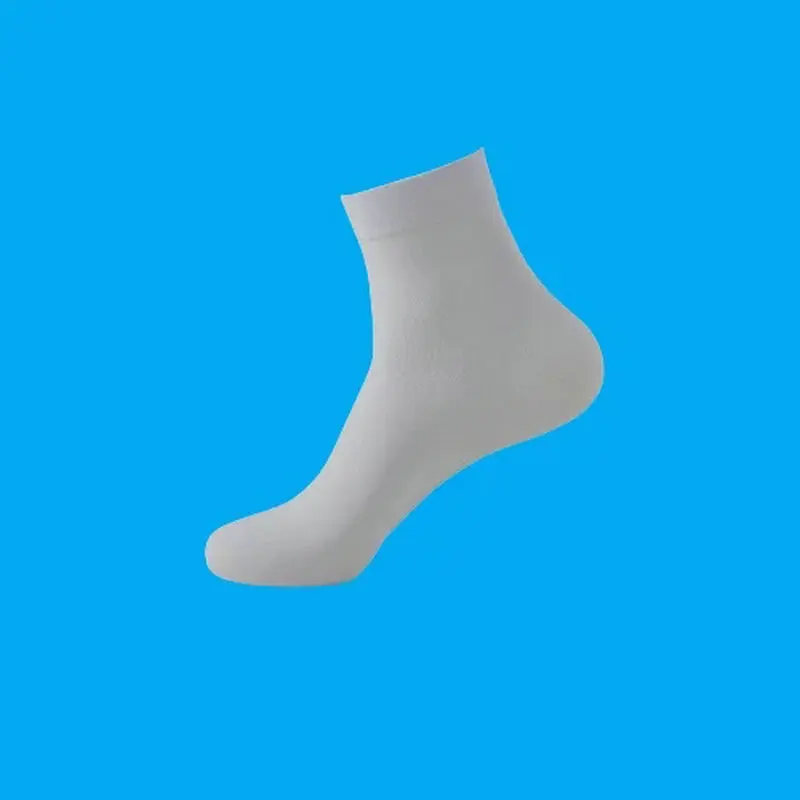 Chaussettes mi-tube fines pour hommes, chaussettes de sport noires, printemps et été, document solide, affaires, glace, été, 5/10 paires