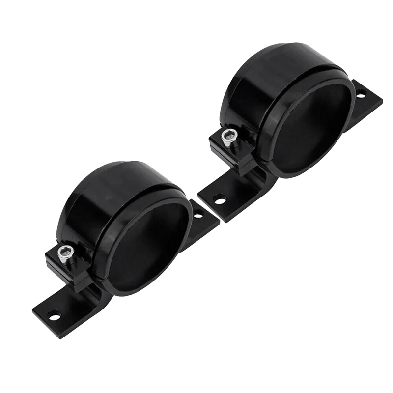 2PCS Black 60Mm Fuel Pump Single Mount Bracket Fuel Filter External Bracket Clamp Cradle For 044 380LPH 300LPH