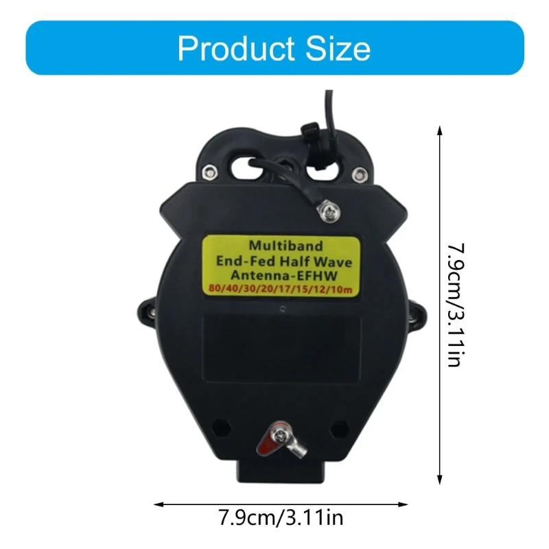 End Fed ครึ่งโบกเสาอากาศ 400W วิทยุคลื่นสั้น 8 Band ครอบคลุมประสิทธิภาพสูงเสาอากาศคลื่นสั้น QB 822010093   สําหรับบ้าน