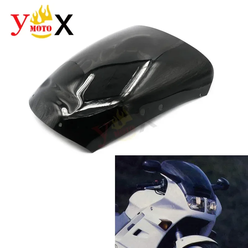 Black ABS Motorcycle Accessories Windscreen Windshield Deflector Waterproof For Honda Interceptor 750 VFR750 1990-1993 1991 92