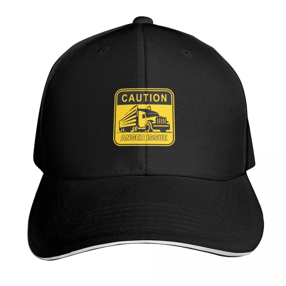 

Funny Truck Driver Anger Issue Caution Baseball Cap Military Tactical Cap Bobble Hat Women Beach Fashion Men's