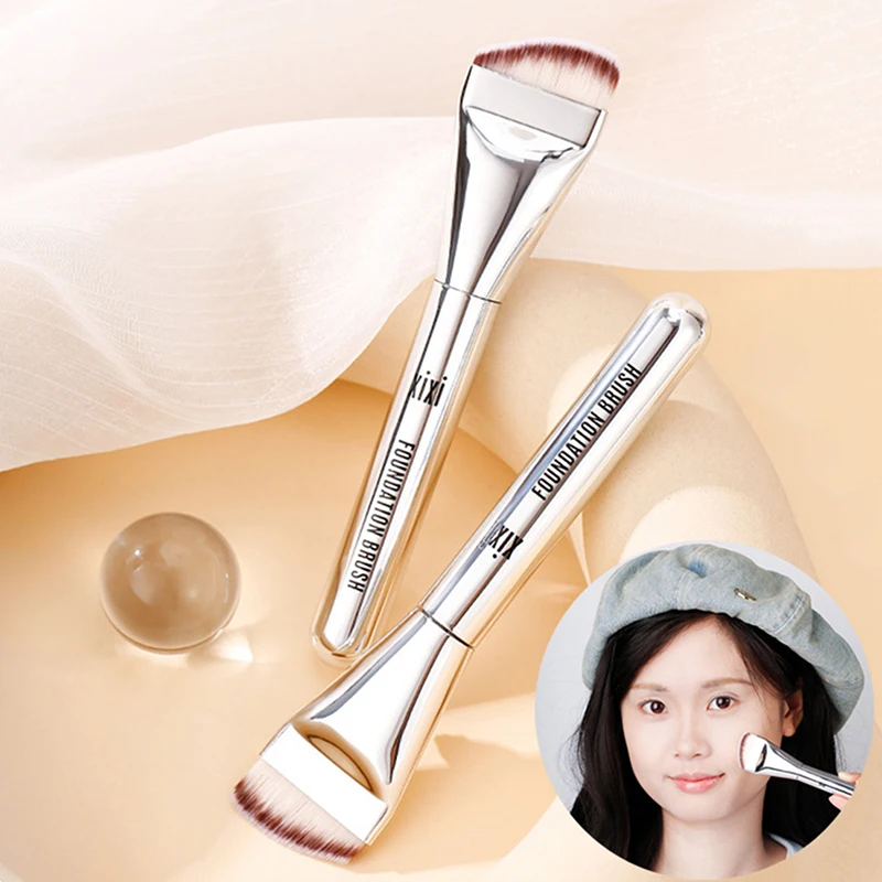 Ultra Thin Foundation Brush Lightweight And Thin Face Contour Brush Flat Contour Brush Blending Foundation Cream Makeup Brush