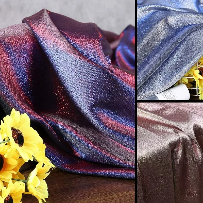 Stage Cloth Gradient Phantom Color Fabric Fashion Glitter Baby Clothes Background Handmade Diy Designer Clothing Creative Cloth