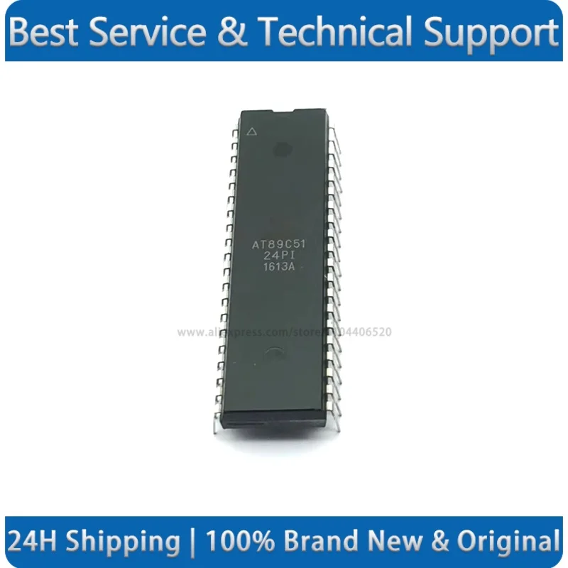 AT89C51-24PC AT89C51-24PU AT89C51-24PI DIP-40 Controller Chip New Original