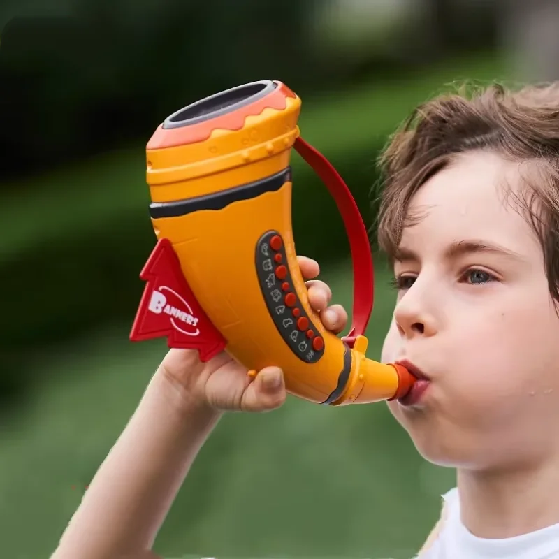 Corno di animale 30 segnali sonori Fischietti Assemblaggio Giocattoli per bambini Luci Effetti Simulazione Chiamate Capacità vitale Formazione Gioco di interazione