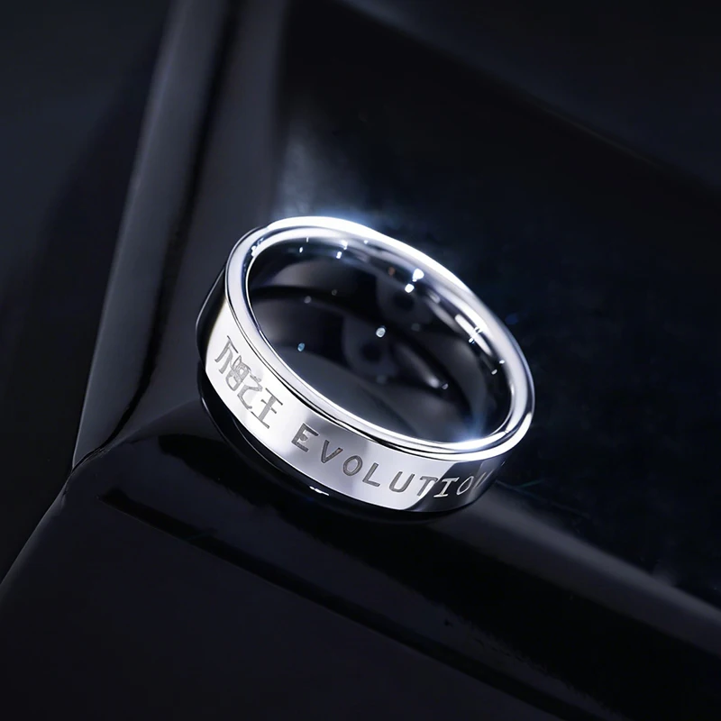 Tungsten Alloy Ring King Of Beasts Style Minimalist Fashion Ring For Men Women Pinky Ring Souvenir Support Ring Custom Engraving