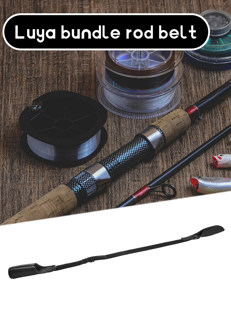 Adjustable Fishing Rod Strapping Wrap Breathable Fishing Rod Wrap Band Splash-resistant Wear-resistant Outdoor Fish Tool