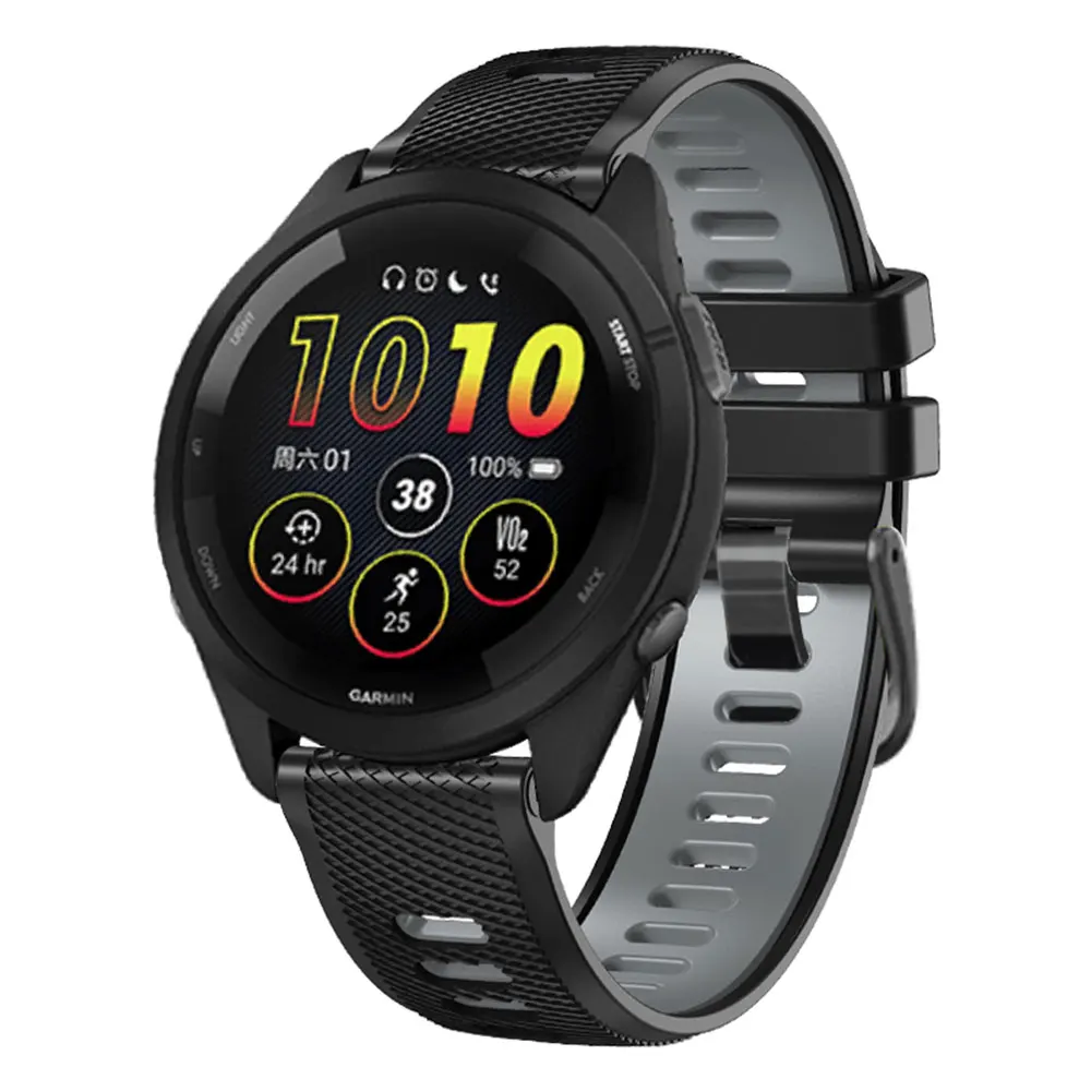 22mm Silikon Smartwatch Gurt für Garmin Vorläufer Ersatz gürtel für Vorläufer Musik vivo active 4 venu 2 Armband