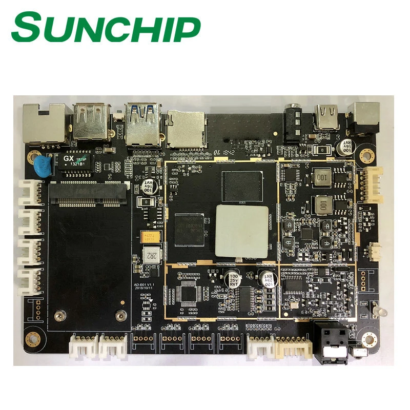 RK3328 Quad Core 4G LTE  Android Embedded Board Mini PC Industrial Control Motherboard From Sunchip Digital Signage AD-B01