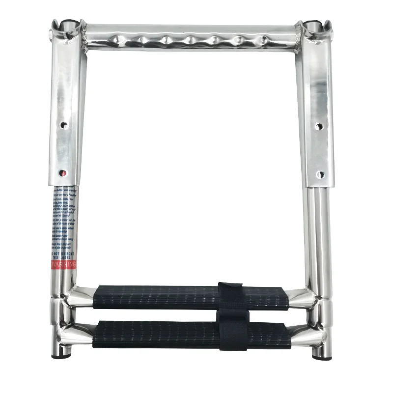 

STTL Boat Accessories Marine 2 Step Under Platform Boat Ladder Stainless Steel Boarding Telescoping Ladder