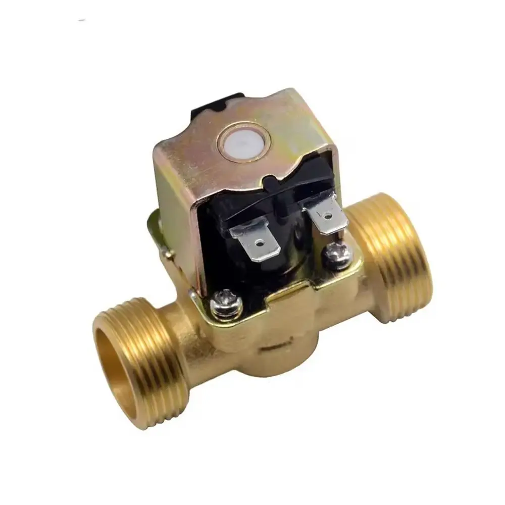 3/4” 1/2” Electric Solenoid Magnetic Valve DC 24V AC 220V DC12V Normally Closed Brass Water Control Magnetic Switching