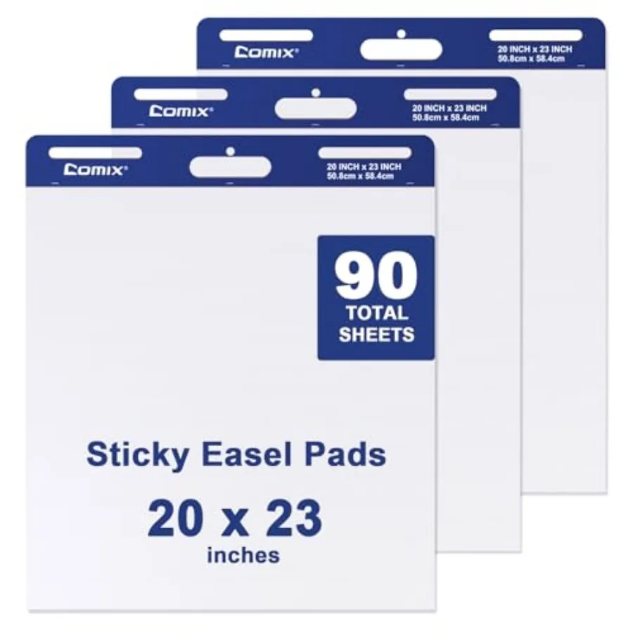 

Самоклеящаяся бумага для флипчартов, большая, 20 x 23 дюйма, для учителей, бизнесменов, офисных работников, 30 листов