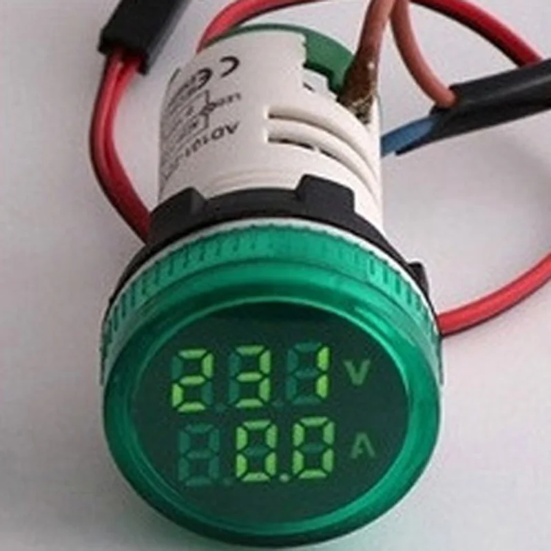 Practical Voltage Current Indicator, LED Display, 50 500V AC 0 100A, Suitable for Textiles and Other Industries