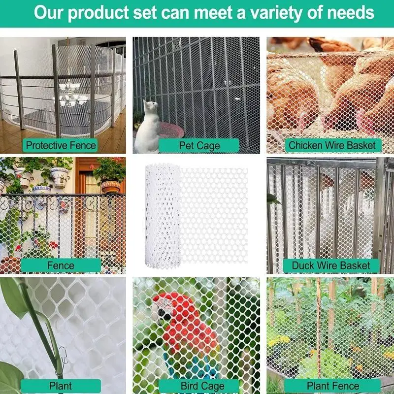 

Plastic Material for Protective Net Used in Garden Fence, Animal Cage Net, Breathable, Easy To Clean, Environmentally Friendly