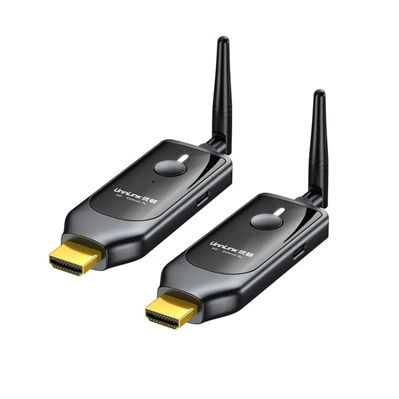 Unnlink -Compatible Wireless Transmitter Receiver Extender 150M HD Video Dongle Camera Laptop PC To TV Mirror Adapter
