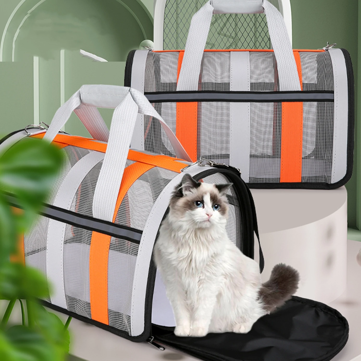 

Pet Outing Portable Cat Dogs Handbag Summer Breathable Carrier Travel Puppy Kitten Single Shoulder Bag Pet Carrying Bag Supplie