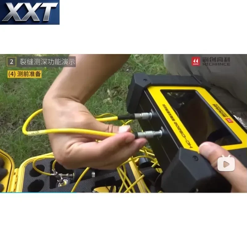 2026 Hot Sell XXT Ultrasonic Concrete Crack Depth Measuring Instrument Built-in Lithium Battery IP55 Waterproof