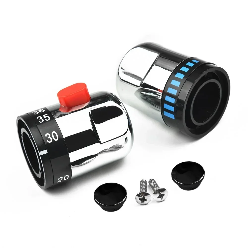 

1Pair Thermostatic Control Handle On Off Water Control Handle For Bath Shower Mixer Tap Valves Head Bathrooms