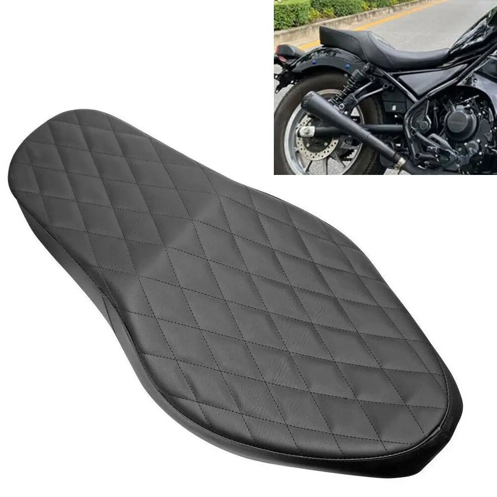 

Motorcycle Black Replacement Front Rear Driver Passenger Seat Two Up Double Cushions For Honda Rebel CMX 300 500 2017-2021