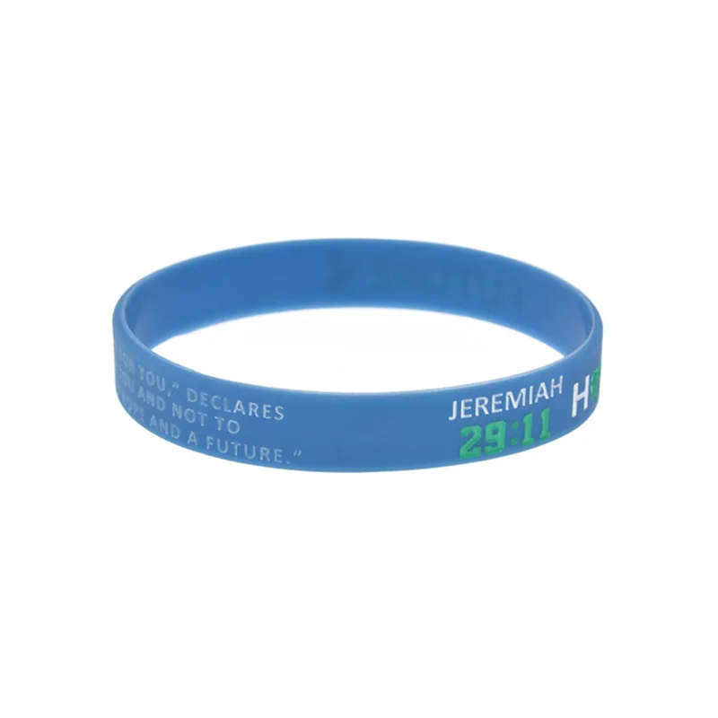 

1 PC Jeremiah 29 11 Hope And A Future Silicone Wristband For Jesus Faith
