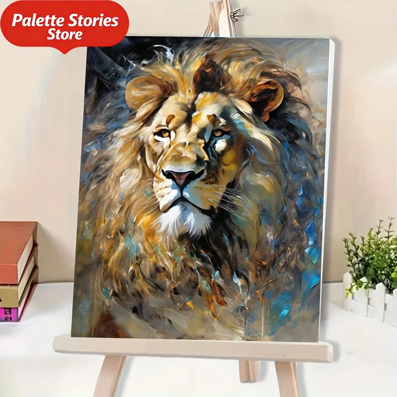 

Набор для рисования по номерам (1 шт.) для взрослых начинающих – включает акриловые краски, холст, 3 кисти и инструкцию: Яркие цвета