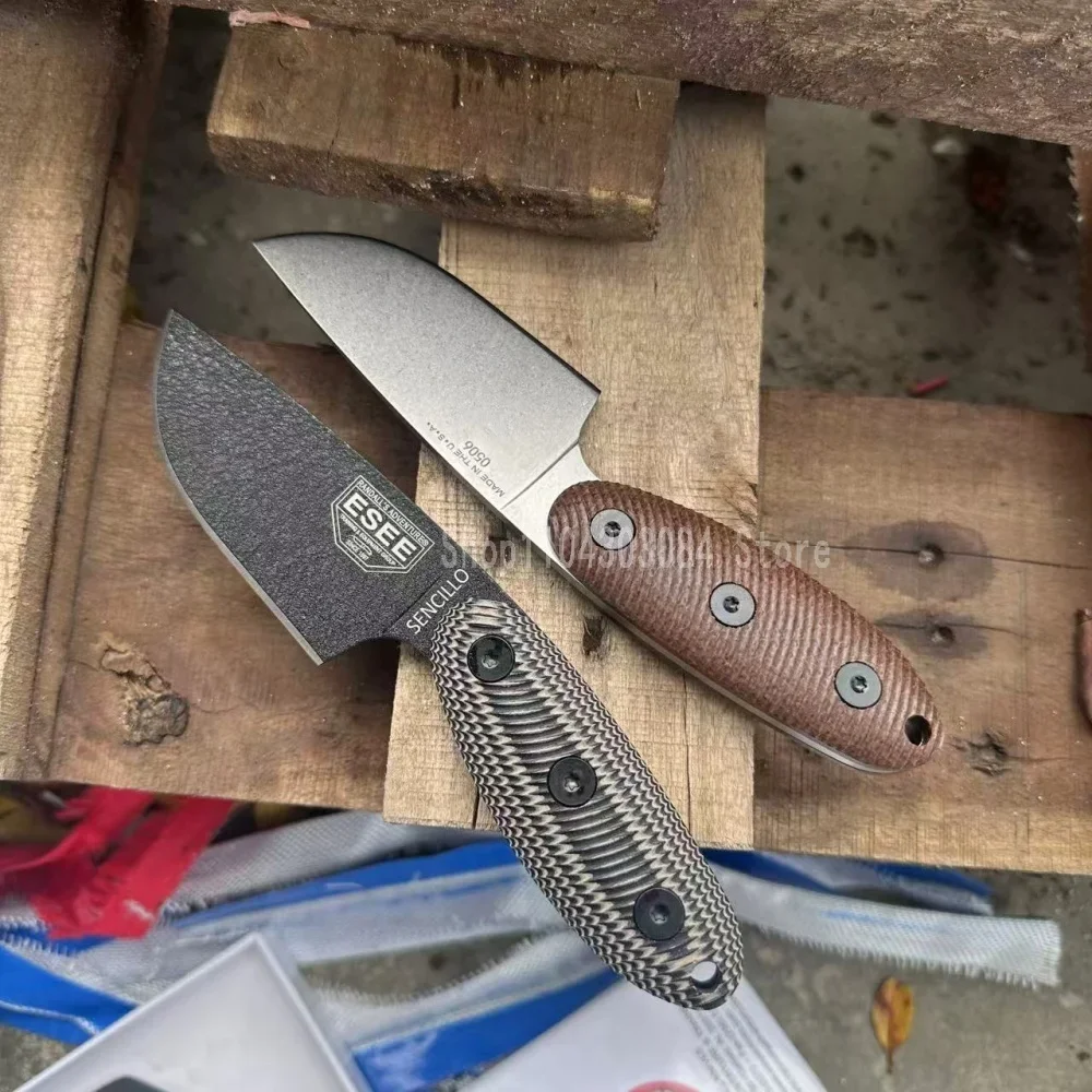 

High Hardness Straight Knife D2 Steel Blade G10 Handle Ergonomic Grip Outdoor Camping Survival Practical Cutting Knife Gift