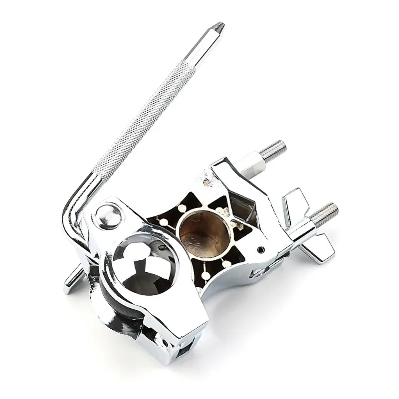 

3-в-1 L-Rod Крепление колокольчика и тарелки Регулируемый зажимной кронштейн для барабанной установки - гибкая установка Saves Space для ударных аксессуаров