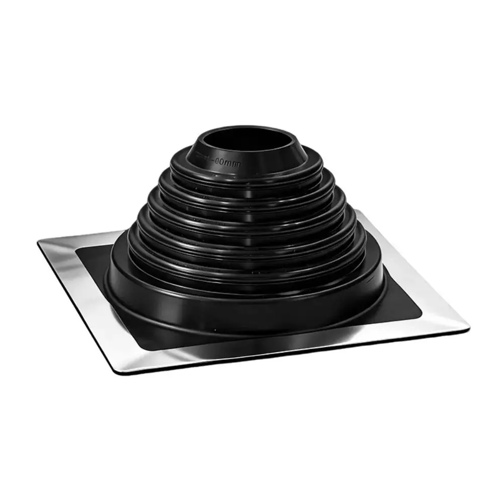 Silicone Roof Pipe Boot Flexible Waterproof Vent Pipe Cover High Temperature Pipe Flashing Boot