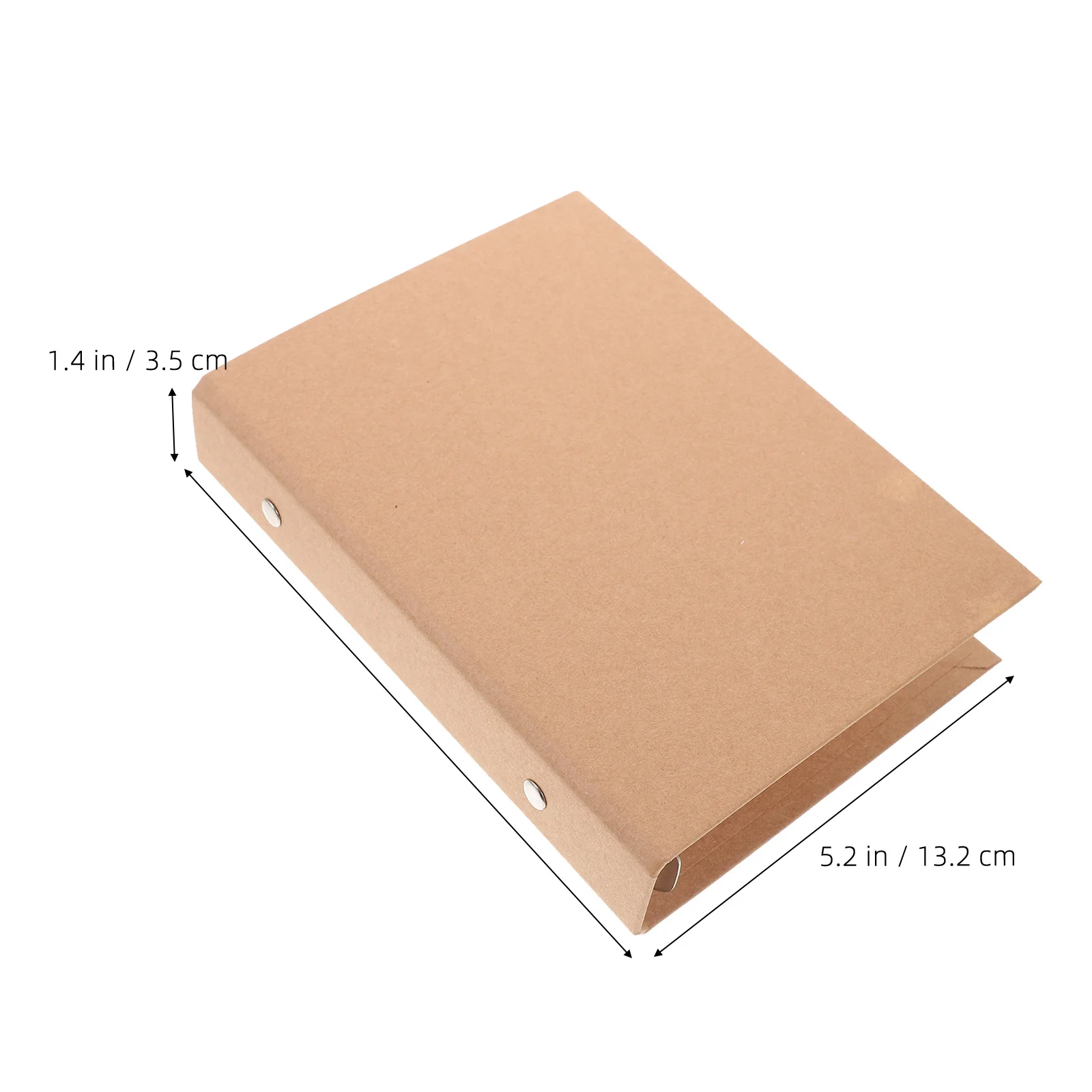 

A6 Vintage Kraft Paper 6 Hole Loose Leaf Notebook Binder Cover for School Travel Journal Planner Study Notes Lightweight