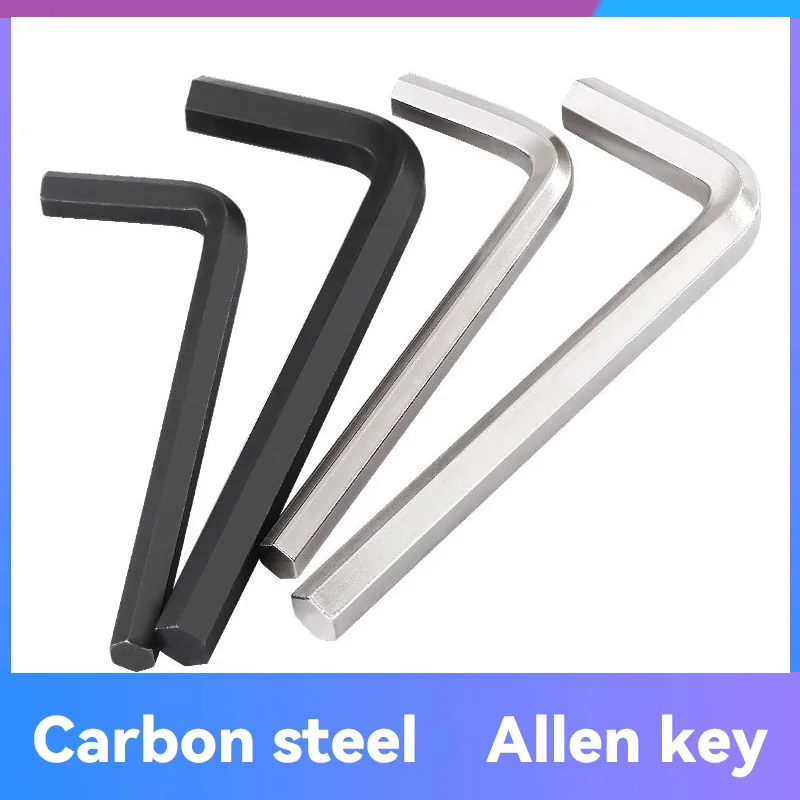 1~10Pcs Hex Wrench 0.9/1.27/1.5/2/2.5/3/4/5/6/8mm Alloy Steel Hex Wrench L Handle Hexagon Keys Allen Wrench Bike Repair Tools