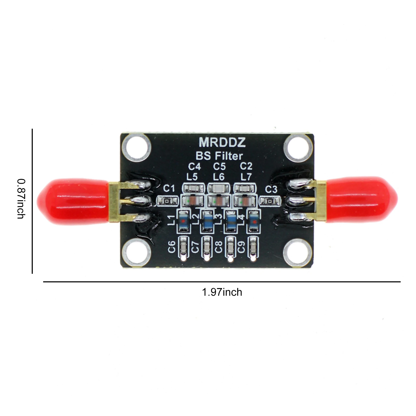 88-108MHz Passive Notch Filter 50 Ohm Anti-FM Interference Band-Stop Filter Module 70- 120MHz Band-Stop Filter Passive Module