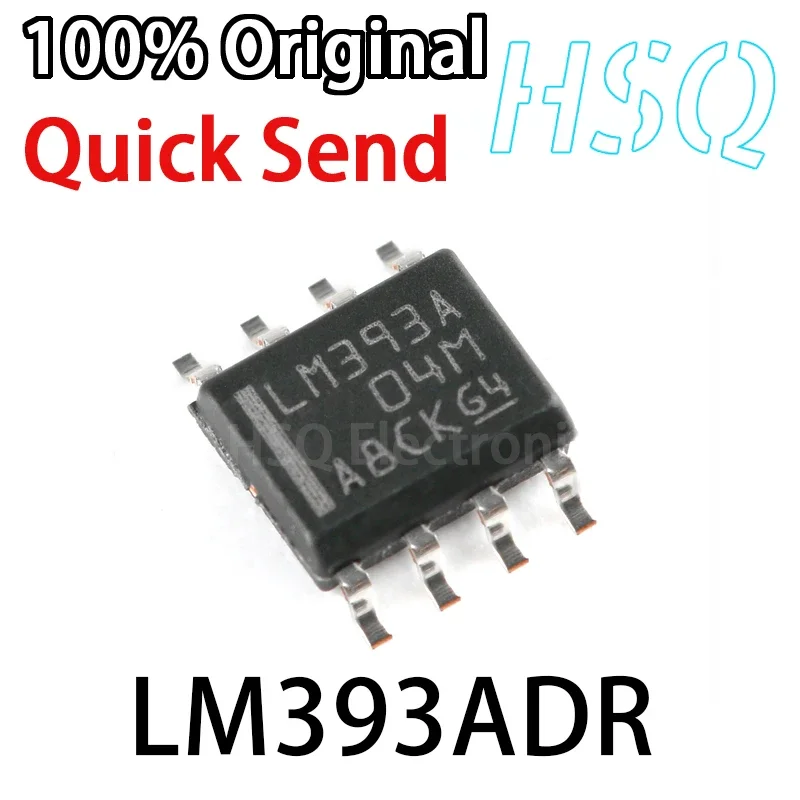 10PCS LM393A LM393ADR Patch SOIC-8 Dual Precise Difference Comparator IC Chip