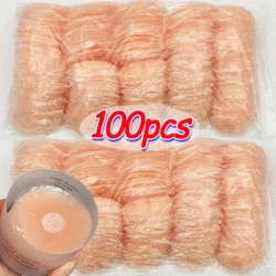 100PCS Reusable Invisible Silicone Nipple Cover Self Adhesive Breast Chest Bra Pasties Pad Mat Stickers Accessories Bra Padding