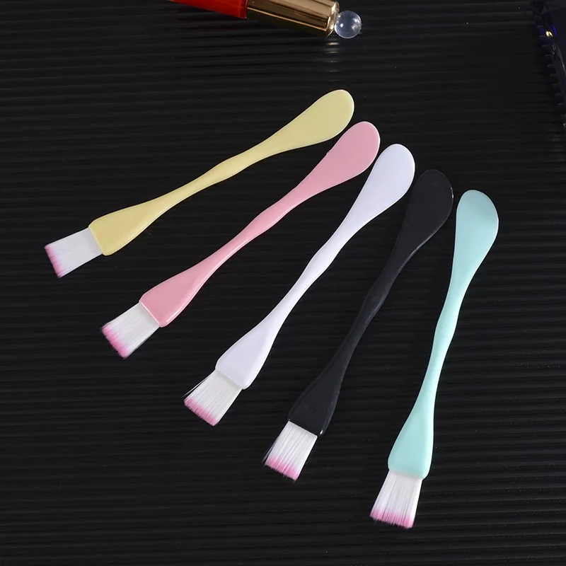 1 Pcs Double Face Mask Mud Brush Professional Portable Foundation Brush Soft Bristle Skin Care Cosmetics Beauty Tools Makeup