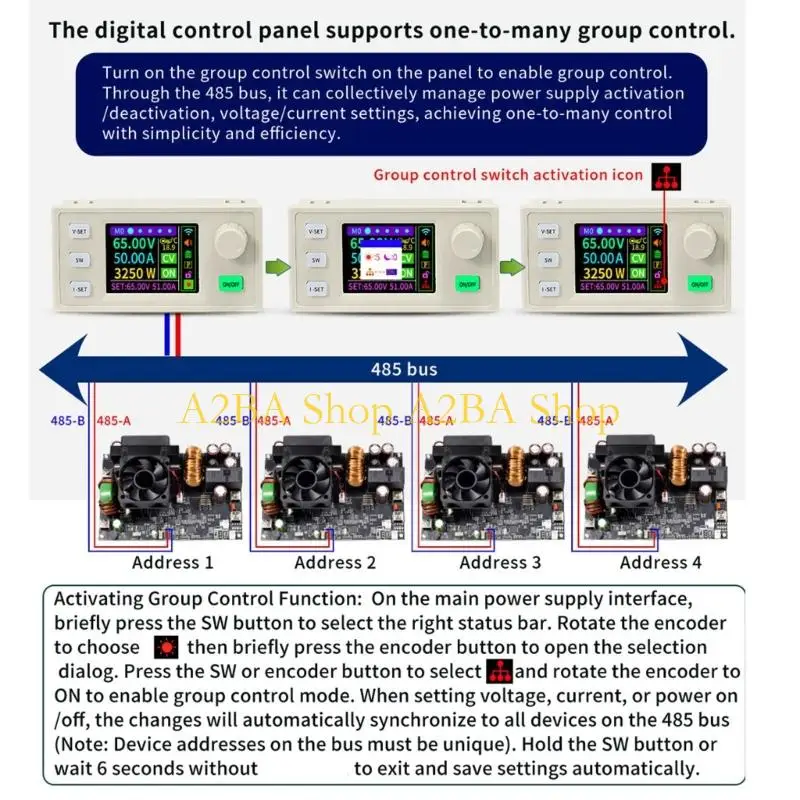 

A2BA Power Supply Supporting MPPT Solar Charging and Serial Communication