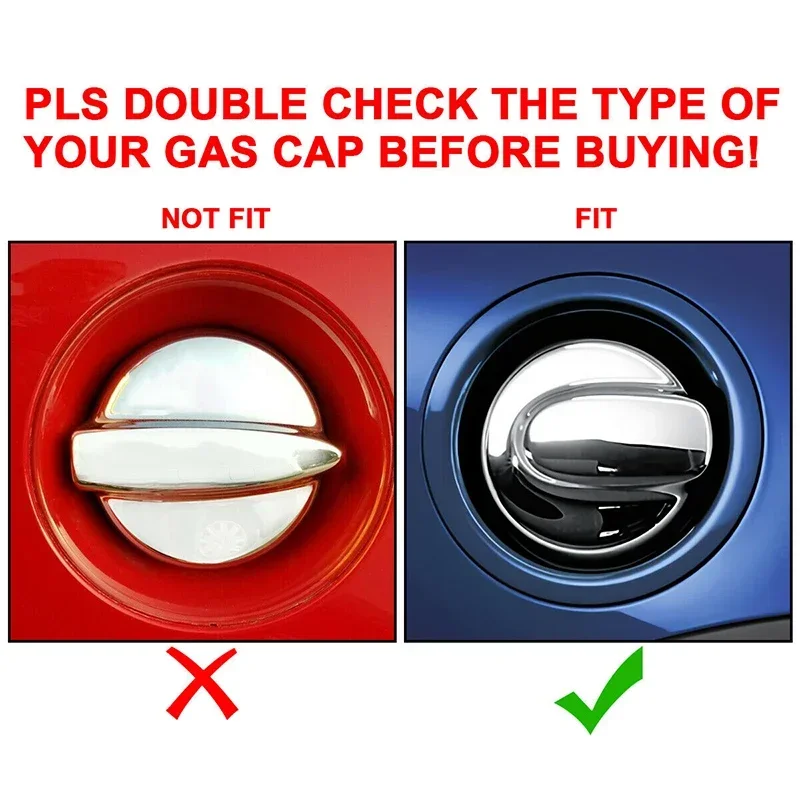 Exterior Gas Fuel Tank Filler Cap Cover & Door Handle Covers Black Carbon Fiber Pattern for BMW Mini Cooper S R55 R56 2007-2013