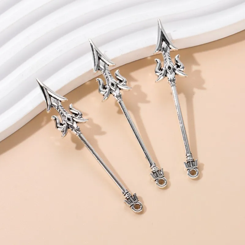 10pcs New Sword Alloy Charms Weapon Mini Cute Fun Pendants For Making Handmade DIY Jewelry Accessories Necklace Findings