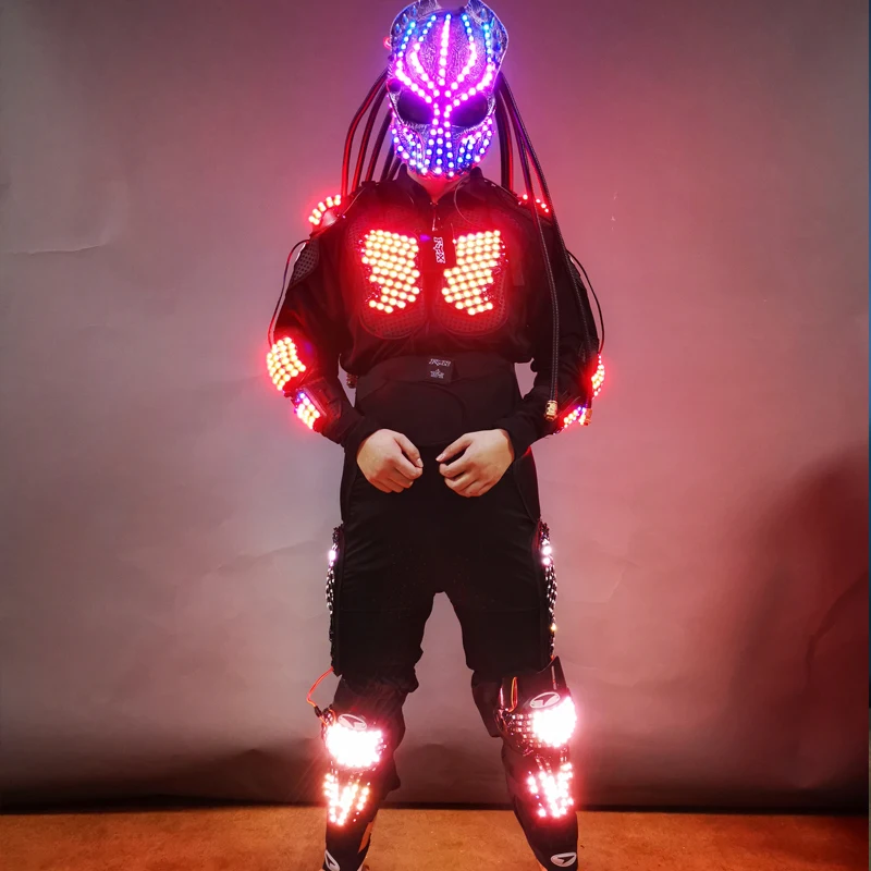 LED Dance Robot Costume Luminous Robot Suit For Stage And Party Performance Wear