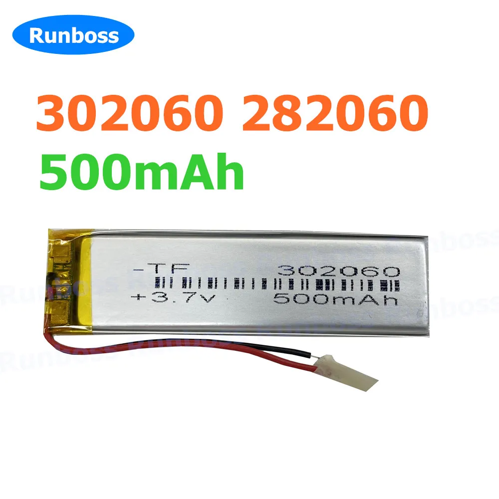 1-10 pcs 3.7v Polymer Lithium 302060 282060 500mAh Battery For Sony N10 Md Recording Pen Mp3 Bluetooth Speaker Driving Recorder