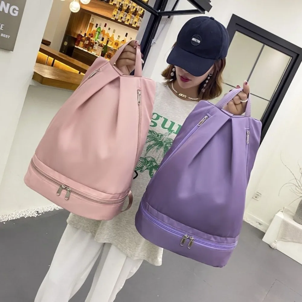 

Waterproof Wet Dry Separation Fitness Bag Zip Backpack Large Capacity Travel Sport Bag Portable Splashproof