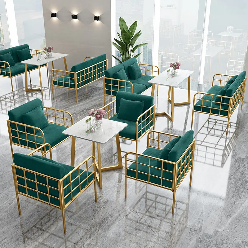Milk tea shop restaurant cafe casual negotiation booth sofa chair