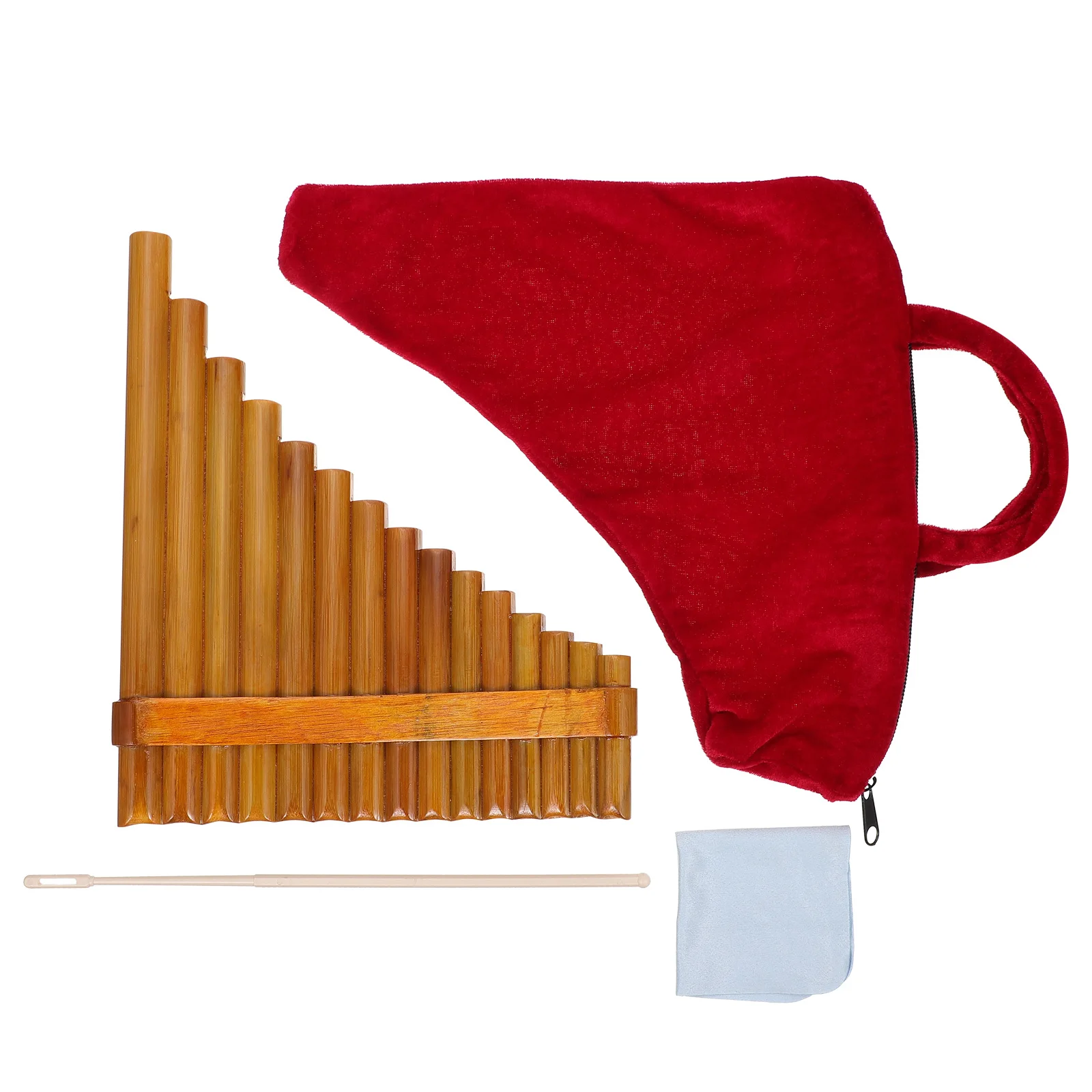 

1 set 1 Set 15-Pan Bamboo Professional Wood Panpipe For Beginners Eco-Friendly Educational Musical Instrument Gift Traditional