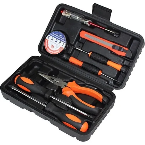 Portable Boxed Multi-Purpose Emergency Tool Home Repair Kit Falcata 3m Tape Measure Nose Pliers Screwdriver Flat Repair Bag Hot