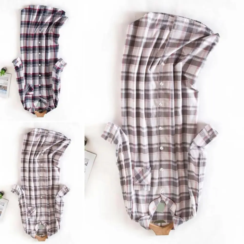 

Новая женская ночная рубашка 2026 года с принтом в клетку и сердечки, отложным воротником, на пуговицах, длиной до колена, с нагрудным карманом, свободного кроя, осенняя